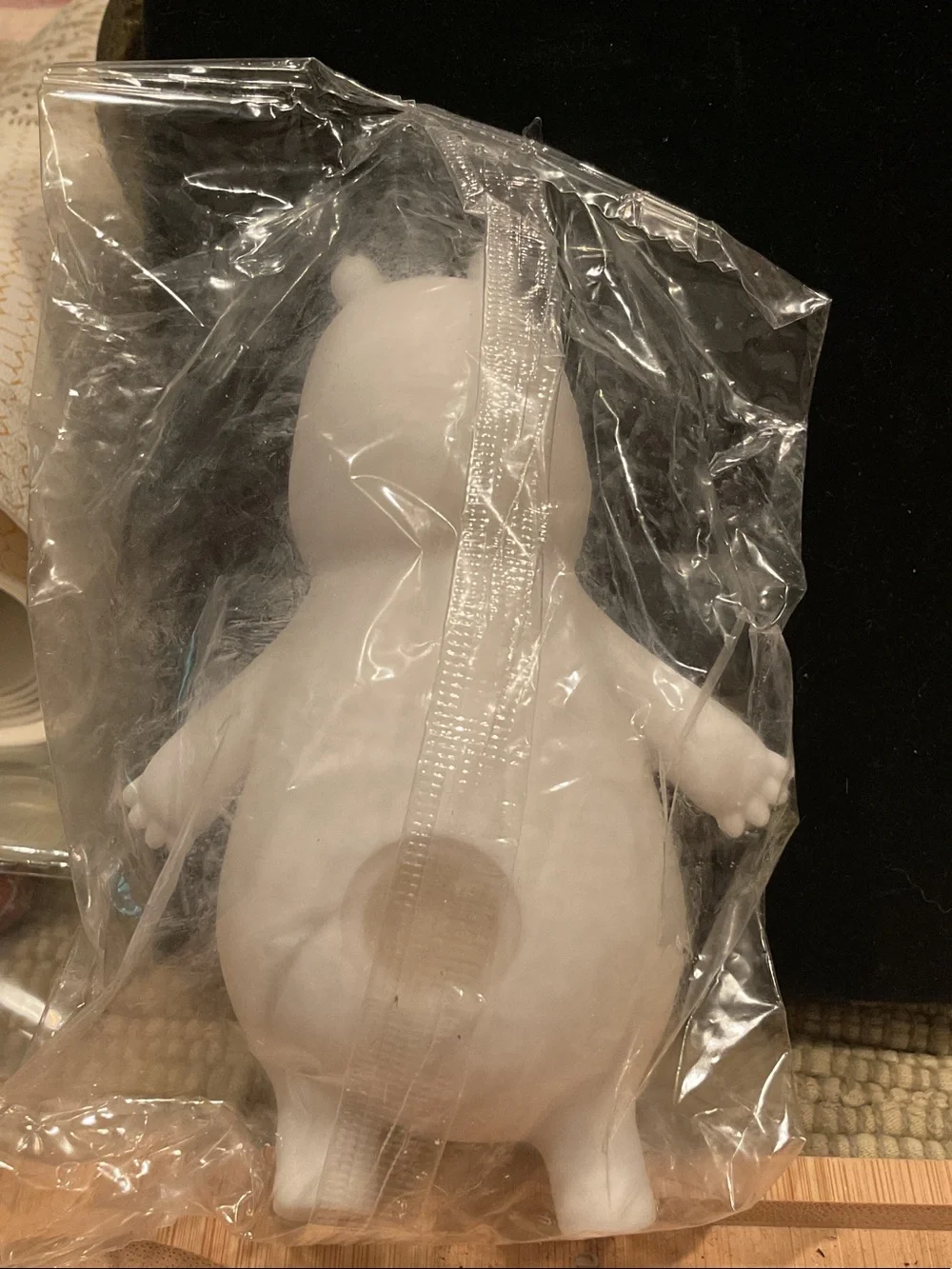 White Bear Squeaky Toy with Pink Bow - Kids Accessories